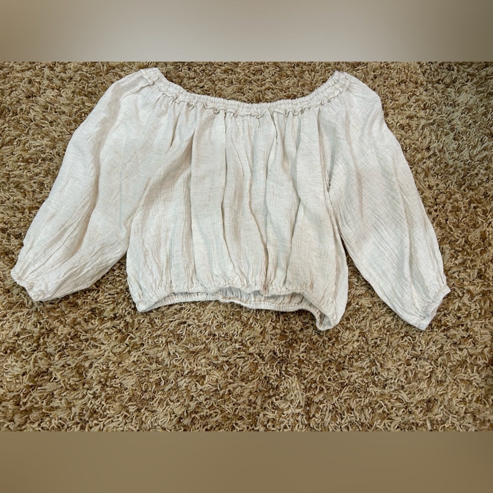 Off the shoulder crop top